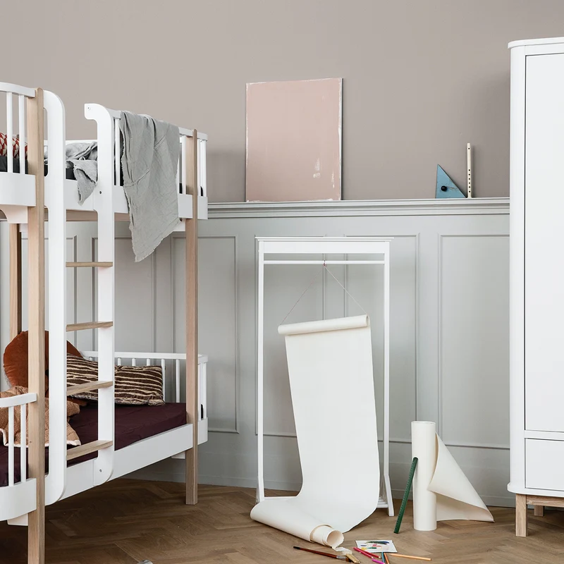 Oliver Furniture  Umbauset Wood Einzelbett zum Etagenbett  Weiss/Eiche - Image 5