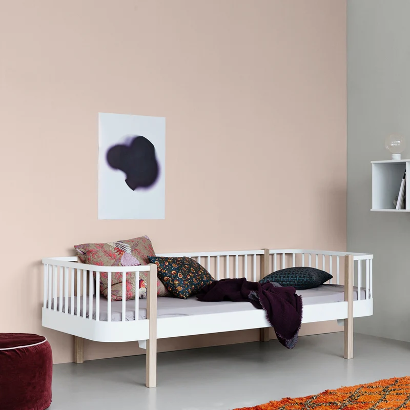 Oliver Furniture  Umbauset Wood Etagenbetten zu zwei Bettsofas  Weiss/Eiche - Image 2