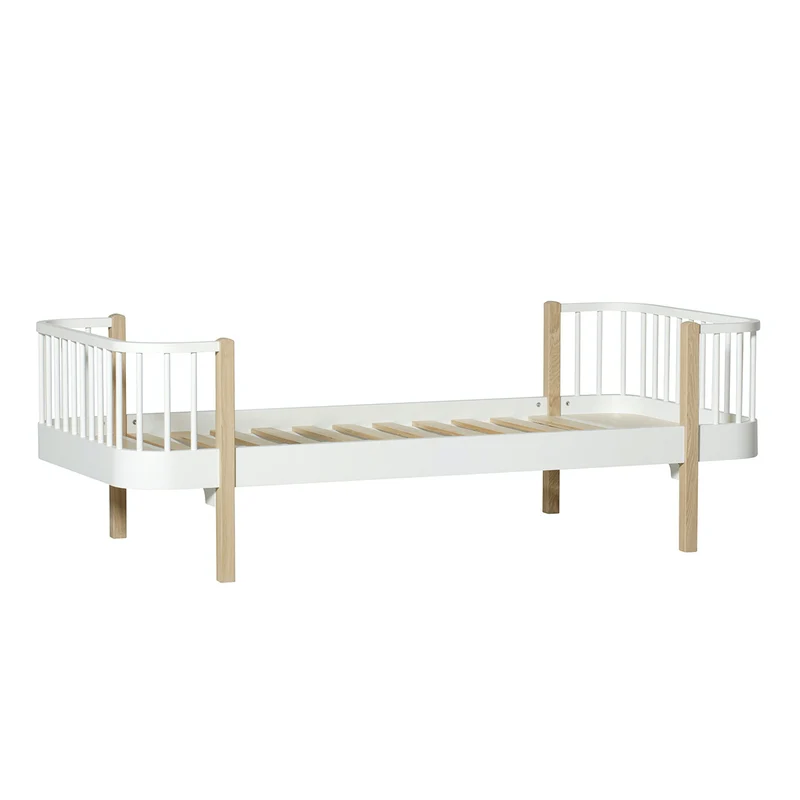 Oliver Furniture  Umbauset Wood  Halbhohes Hochbett zum Einzelbett  Weiss/Eiche - Image 3