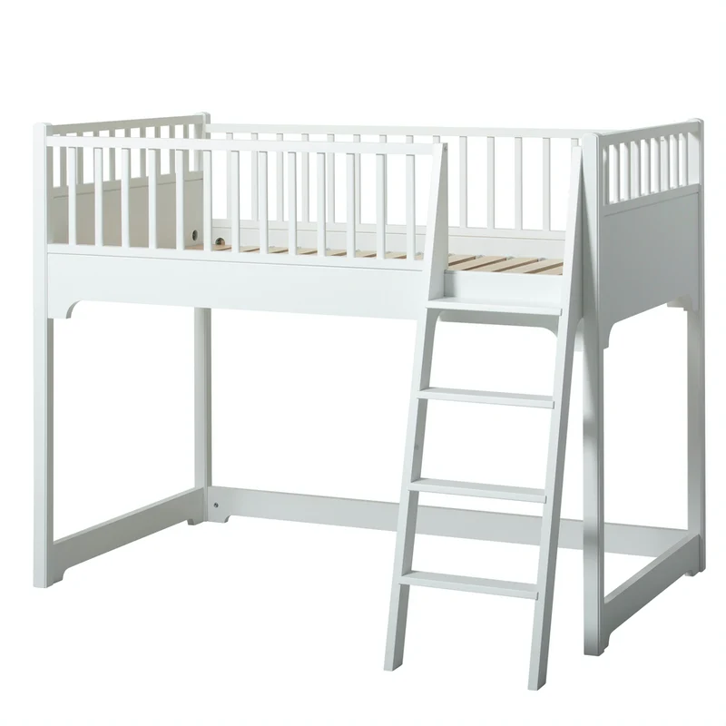 Oliver Furniture  Umbauset Seaside  Einzelbett zum Halbhohen Hochbett  Weiss - Image 4