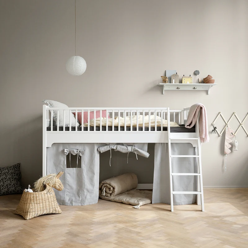 Oliver Furniture  Umbauset Seaside  Etagenbett zum Halbhohen Hochbett  Weiss - Image 2