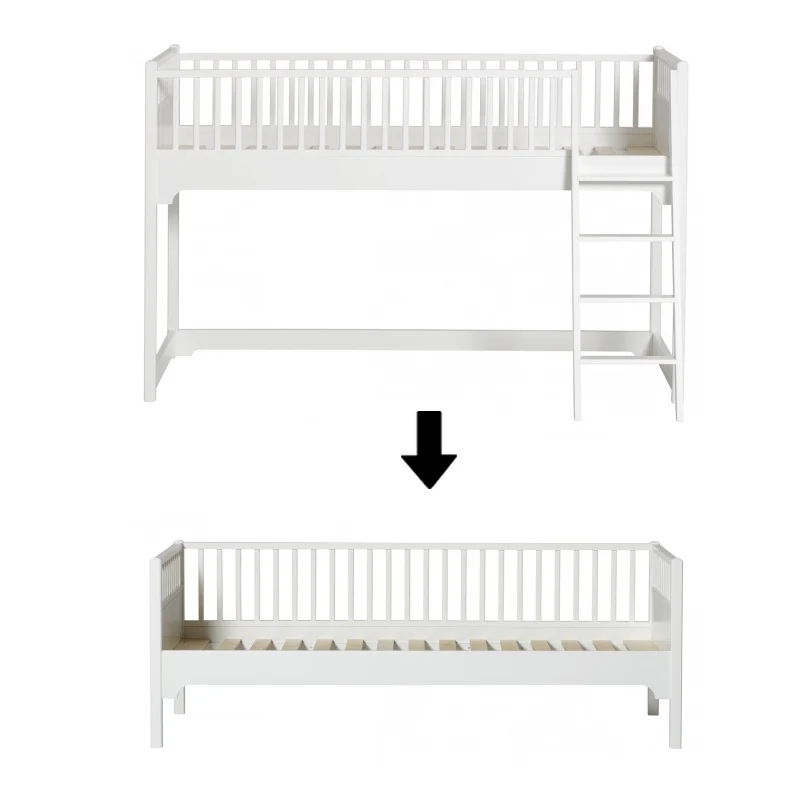 Oliver Furniture  Umbauset Seaside Classic Etagen-/Hochbetten zum Bettsofa  Weiss - Image 6
