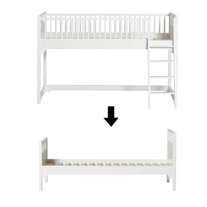 Oliver Furniture  Umbauset Seaside Classic Etagen-/Hochbetten zum Einzelbett  Weiss - Image 6