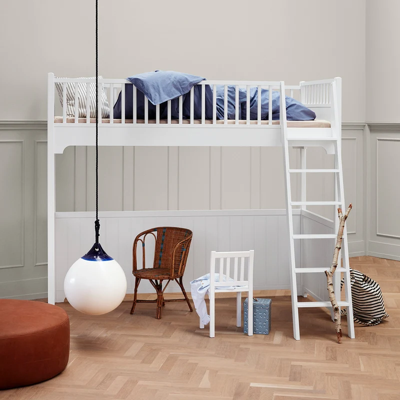 Oliver Furniture  Umbauset Seaside  Halbhohes Hochbett zum Hochbett  Weiss - Image 2