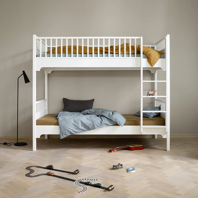 Oliver Furniture  Umbauset Seaside Classic Halbhohes Hochbett zum Etagenbett, gerade Leiter 90x200 cm  Weiss - Image 2