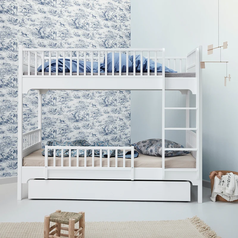 Oliver Furniture  Umbauset Seaside Classic Halbhohes Hochbett zum Etagenbett, gerade Leiter 90x200 cm  Weiss - Image 4