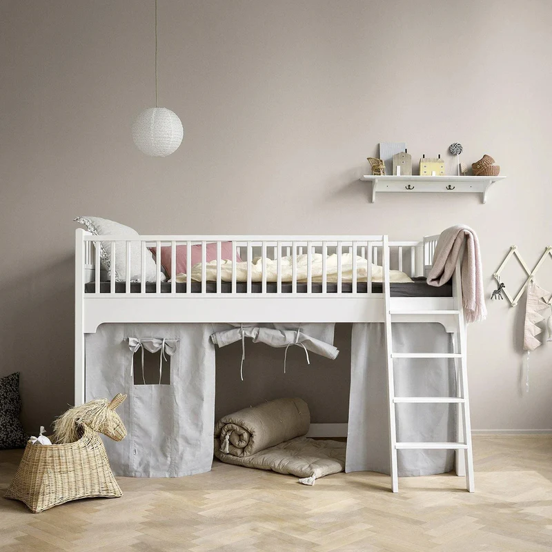 Oliver Furniture  Umbauset Seaside Classic Junior Halbhohes Hochbett zum Halbhohen Hochbett 90x200 cm  Weiss - Image 2