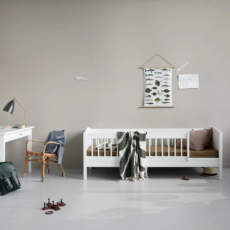 Oliver Furniture  Umbauset Seaside Lille+ halbhohen Hochbett zum Juniorbett  Weiss - Image 2