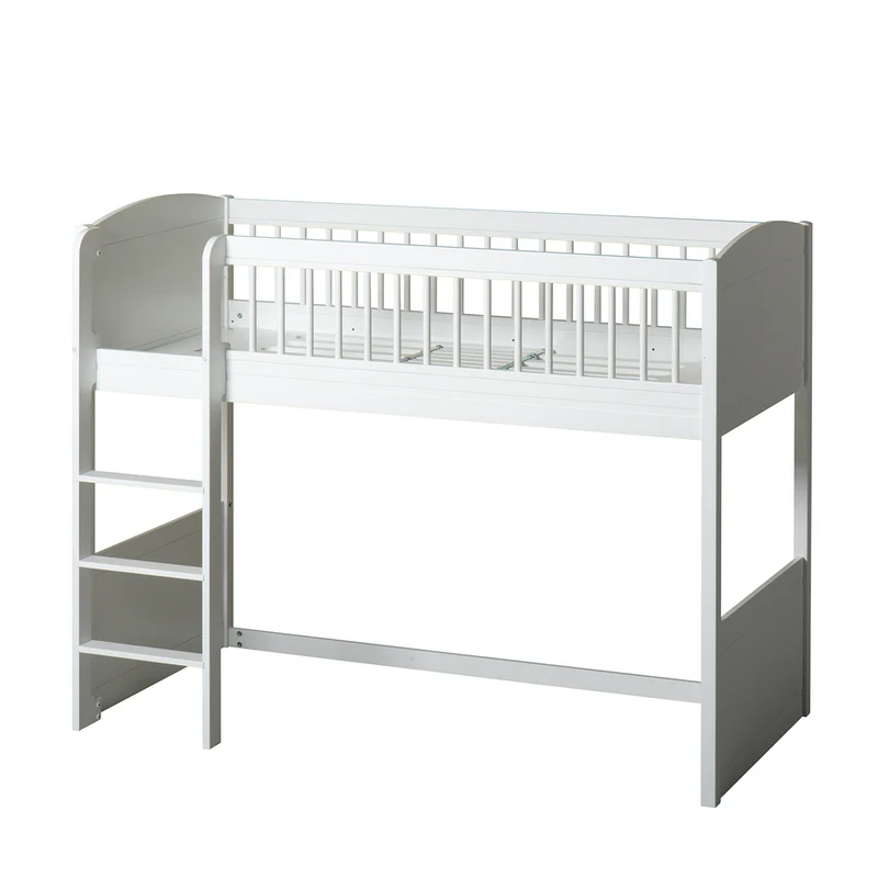Oliver Furniture  Umbauset Seaside Lille+ Juniorbett zum halbhohen Hochbett  Weiss - Image 3