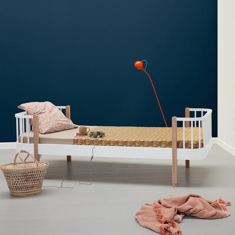 Oliver Furniture  Umbauset Wood Etagenbetten zu 1 Einzelbett und 1 Bettsofa  Weiss/Eiche - Image 2