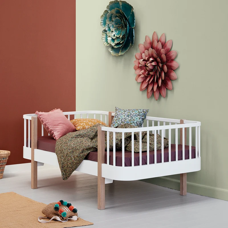 Oliver Furniture  Umbauset Wood Etagenbetten zum Bettsofa  Weiss/Eiche - Image 2