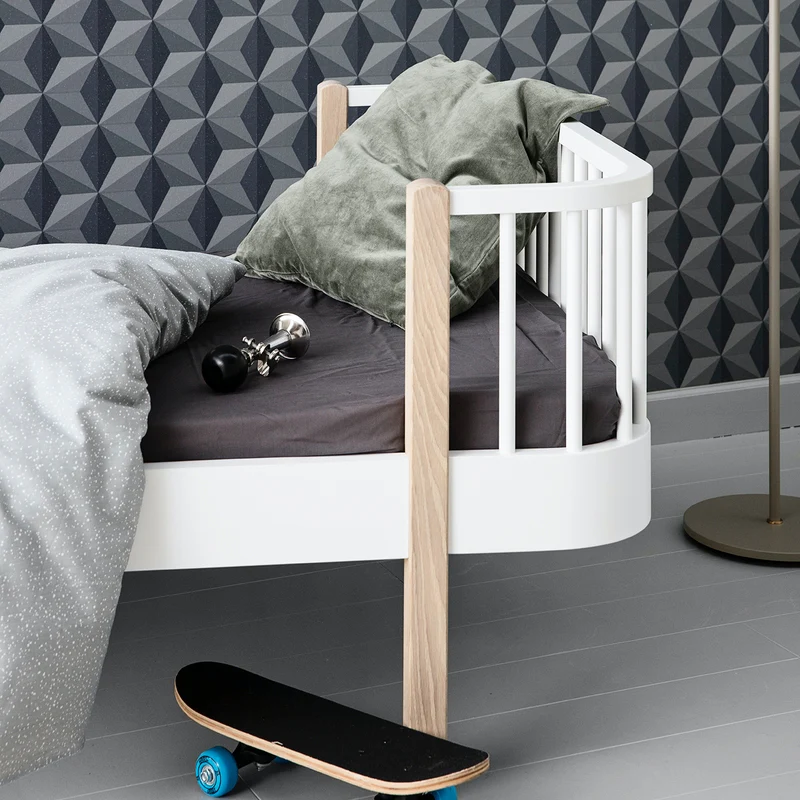 Oliver Furniture  Umbauset Wood Etagenbetten zum Einzelbett  Weiss/Eiche - Image 4