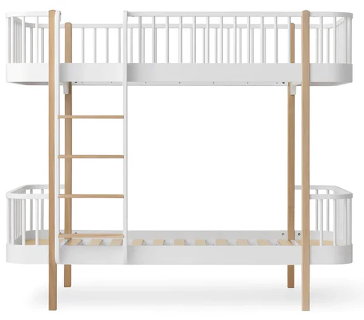 Oliver Furniture  Umbauset Wood Halbhohes Etagenbett zum Etagenbett  Weiss/Eiche - Image 3