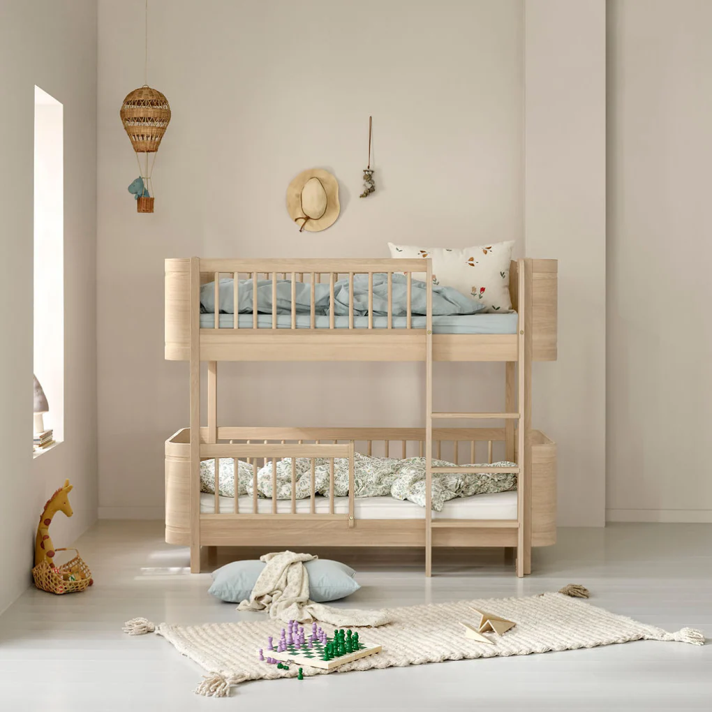 Oliver Furniture  Umbauset Wood Mini+ Basic und Geschwisterset zum halbhohen Etagenbett  Eiche - Image 4