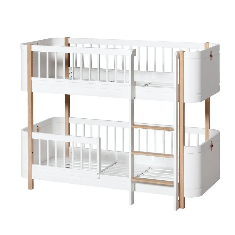 Oliver Furniture  Umbauset Wood Mini+ Basic und Geschwisterset zum halbhohen Etagenbett  Weiss/Eiche - Image 4