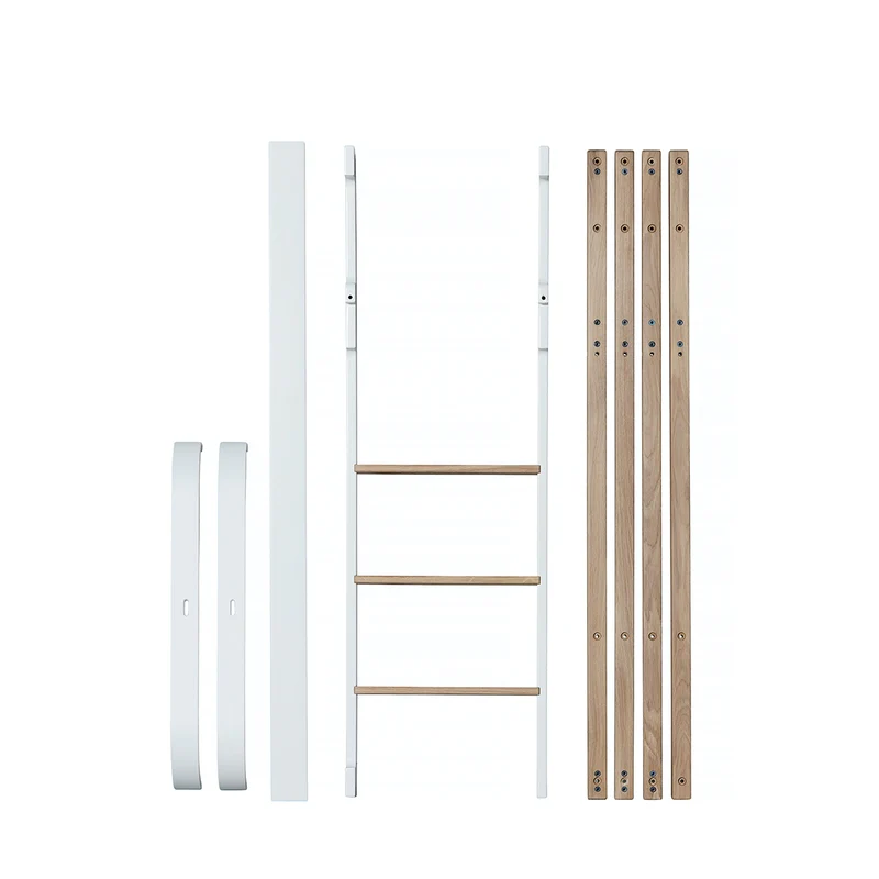 Oliver Furniture  Umbauset Wood Mini+ Basic zum halbhohen Etagenbett  Weiss/Eiche - Image 3