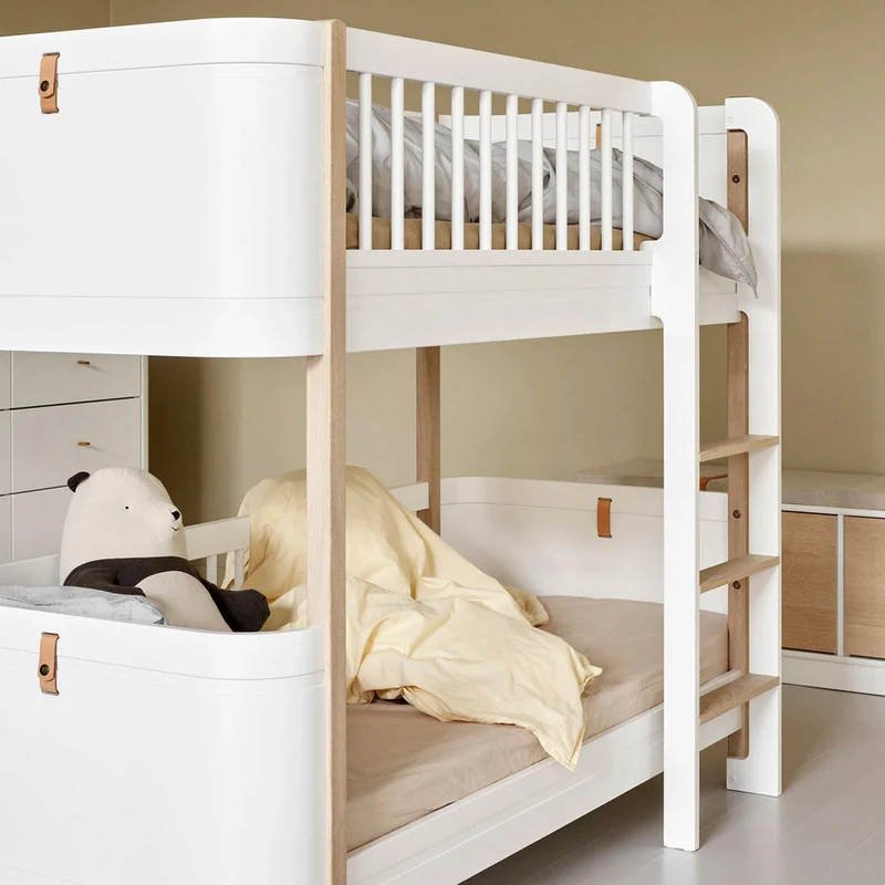 Oliver Furniture  Umbauset Wood Mini+ Basic zum halbhohen Etagenbett  Weiss/Eiche - Image 4