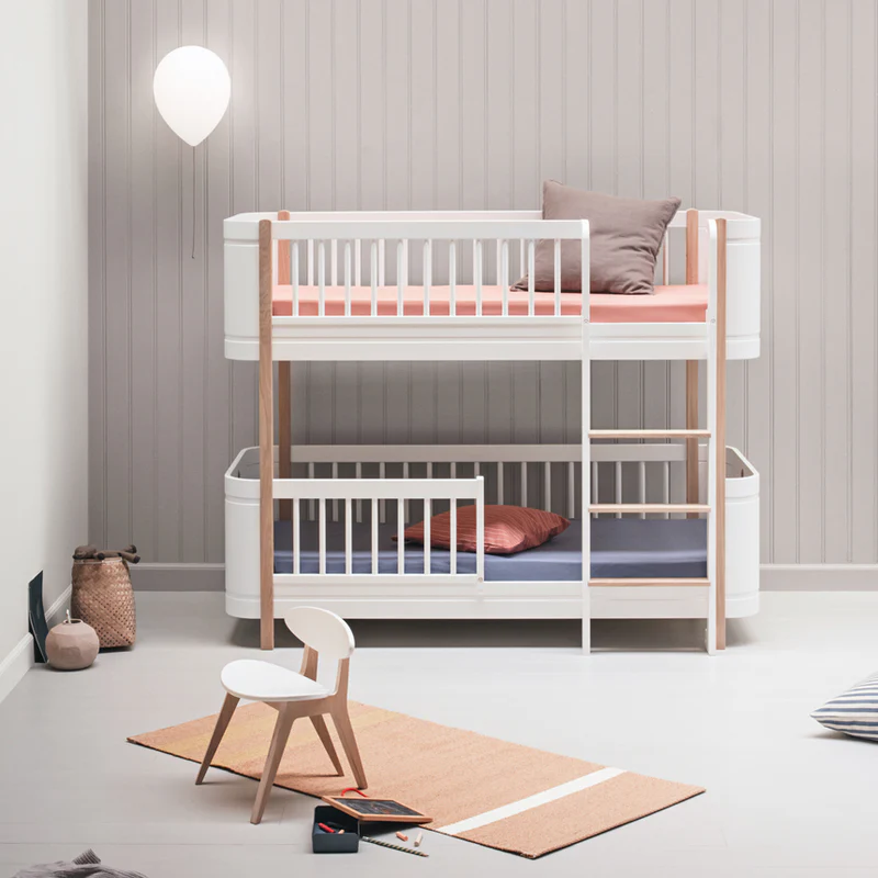 Oliver Furniture  Umbauset Wood Mini+ Basic zum halbhohen Etagenbett  Weiss/Eiche - Image 6