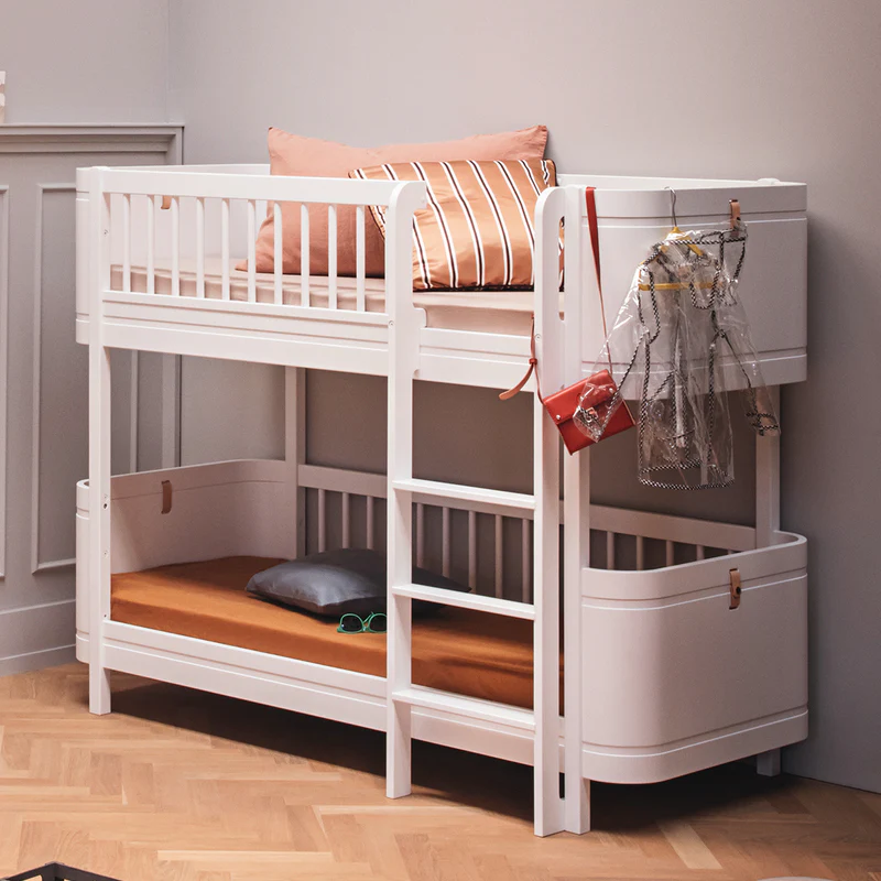 Oliver Furniture  Umbauset Wood Mini+ Basic zum halbhohen Etagenbett  Weiss - Image 2