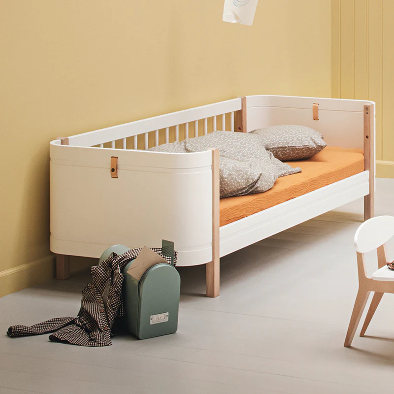 Oliver Furniture  Umbauset Wood Mini+ halbhohes Hochbett zum Juniorbett  Weiss/Eiche - Image 7