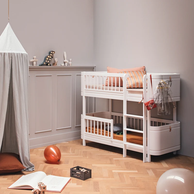 Oliver Furniture  Umbauset Wood  Mini+ Juniorbett zum halbhohen Etagenbett  Weiss - Image 5