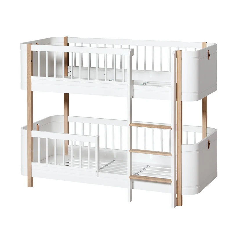 Oliver Furniture  Umbauset Wood Mini+ Juniorbett zum halbhohen Etagenbett  Weiss/Eiche - Image 3