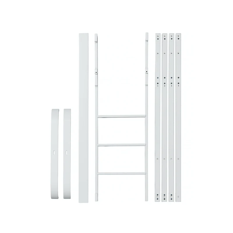 Oliver Furniture  Umbauset Wood  Mini+ Juniorbett zum halbhohen Hochbett  Weiss - Image 4