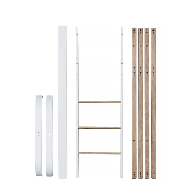 Oliver Furniture  Umbauset Wood Mini+ Basic zum halbhohen Hochbett  Weiss/Eiche - Image 3
