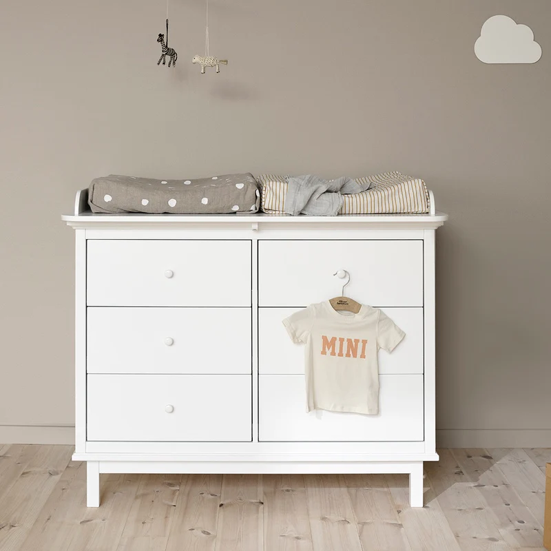 Oliver Furniture  Seaside Wickelkommode mit 6 Schubladen  Weiss - Image 2