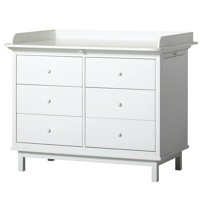 Oliver Furniture  Seaside Wickelplatte für Kommode mit 6 Schubladen   Weiss - Image 5