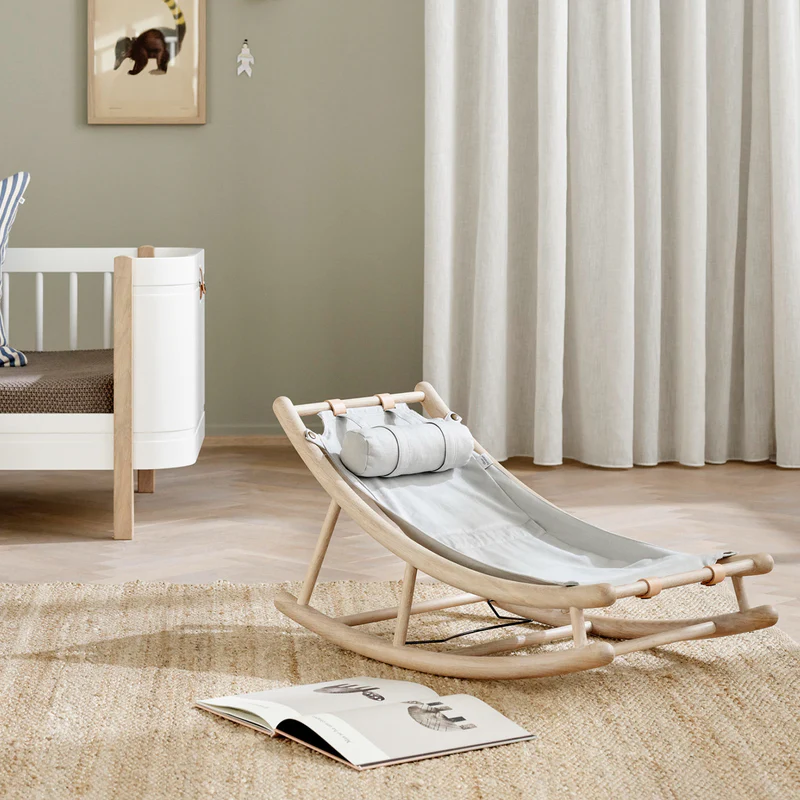 Oliver Furniture  Wood Baby- und Kleinkindwippe  Eiche/Grau - Image 5