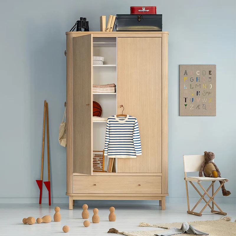 Oliver Furniture  Wood Kleiderschrank 2-türig Eiche - Image 2