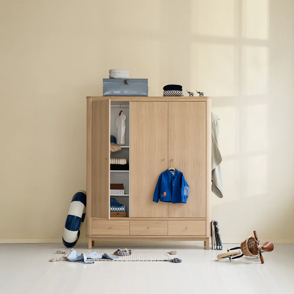 Oliver Furniture  Wood Kleiderschrank 3-türig Eiche - Image 4