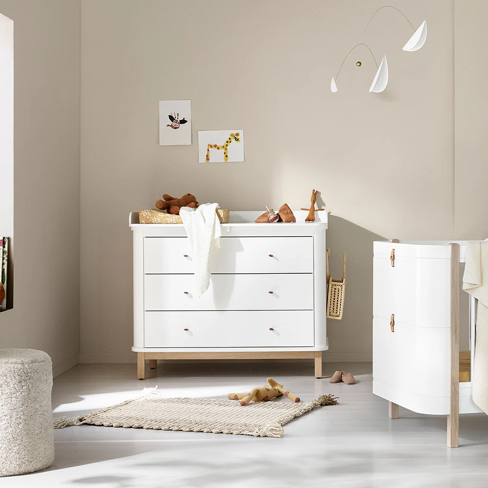 Oliver Furniture  Wood Kommode mit 3 Schubladen Weiss/Eiche - Image 6