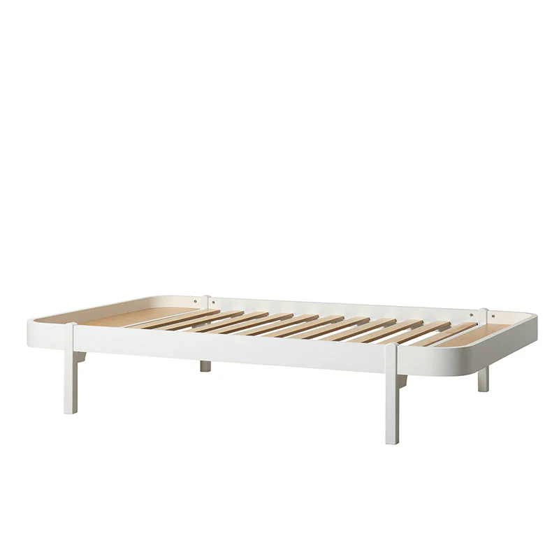 Oliver Furniture  Wood Lounger Bett 120 x 200 cm  Weiss - Image 3