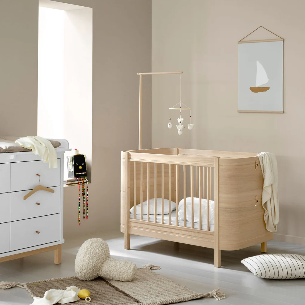 Oliver Furniture  Wood Mini+ Babybett exkl. Umbauset Juniorbett  Eiche - Image 6