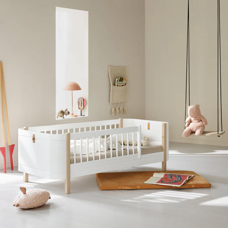 Oliver Furniture  Wood Mini+ Juniorbett  Weiss/Eiche - Image 2
