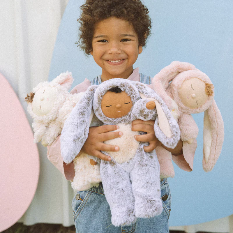Olli Ella Puppe Cozy Dinkum 'Bunny Muffin' Cocoa - Image 2