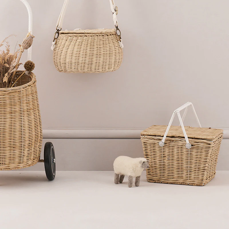 Olli Ella  Rattan Korb 'Piki' Straw - Image 2