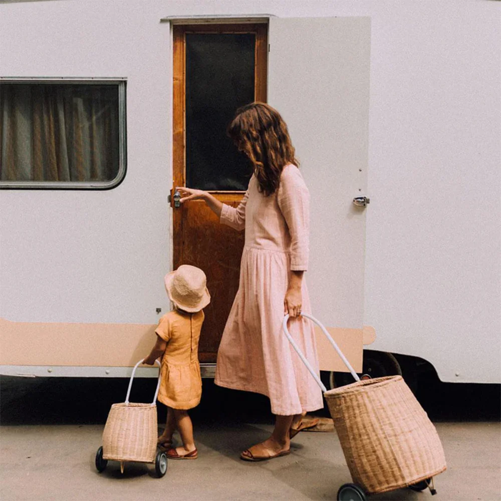 Olli Ella  Rattan Trolley 'Big Luggy' Natural - Image 2