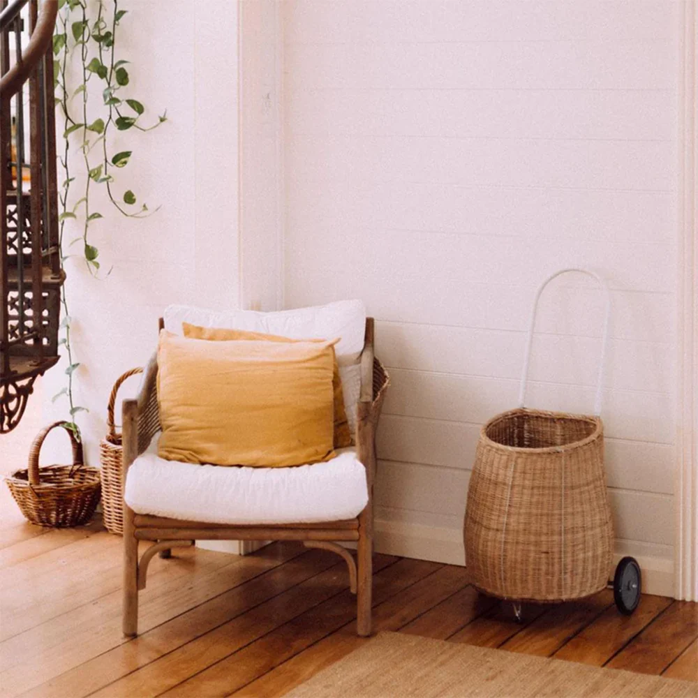 Olli Ella  Rattan Trolley 'Big Luggy' Natural - Image 5