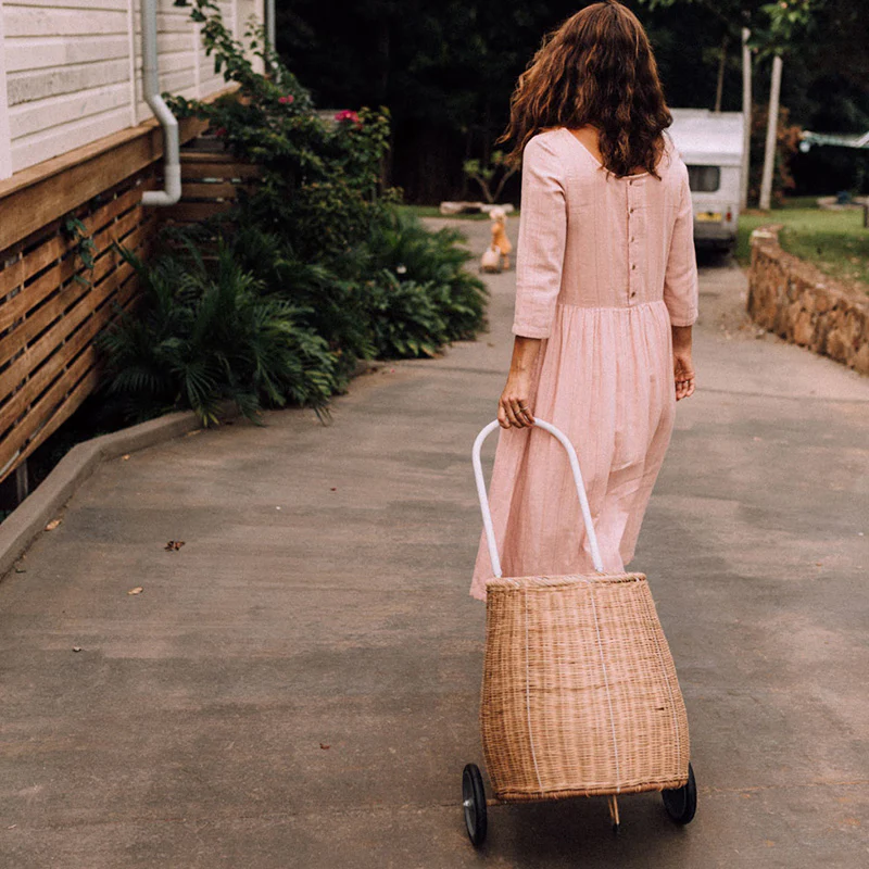 Olli Ella  Rattan Trolley 'Big Luggy' Natural - Image 6