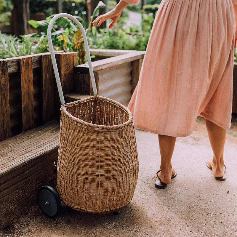 Olli Ella  Rattan Trolley 'Big Luggy' Natural - Image 7