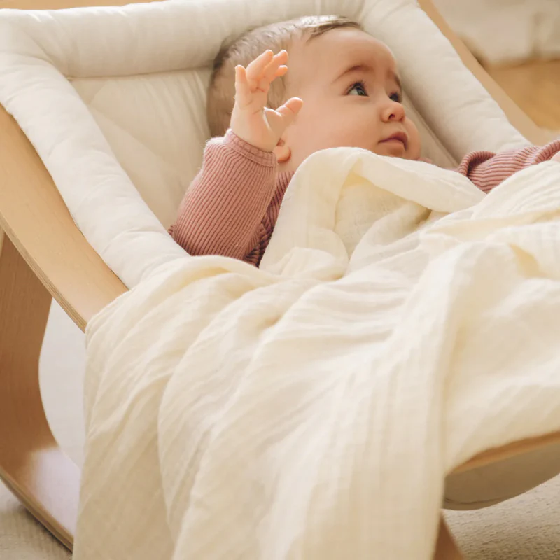 Petit Stellou  Mulltuch Nooshi Blanket  Milk - Image 2