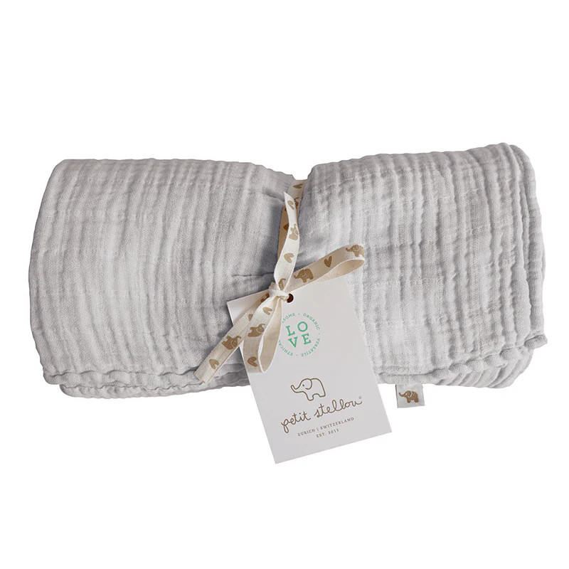 Petit Stellou  Mulltuch Nooshi Blanket  Moonshine - Image 3