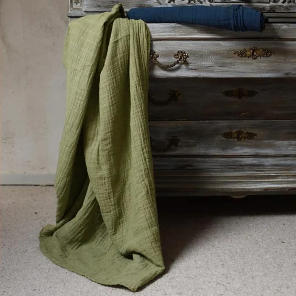 Petit Stellou Mulltuch Nooshi Blanket Olive - Image 4