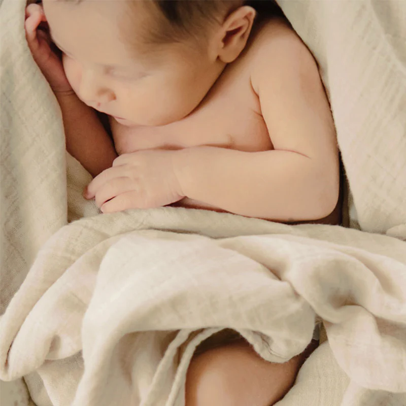 Petit Stellou  Mulltuch Nooshi Blanket  Sand - Image 2