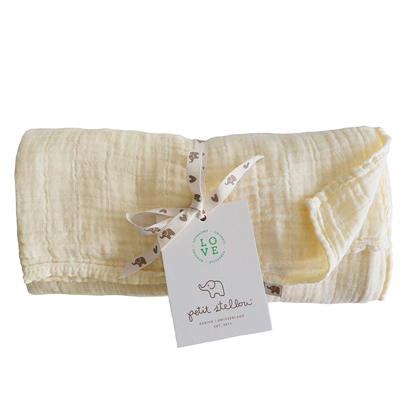 Petit Stellou Mulltuch Nooshi Blanket Vanilla - Image 2