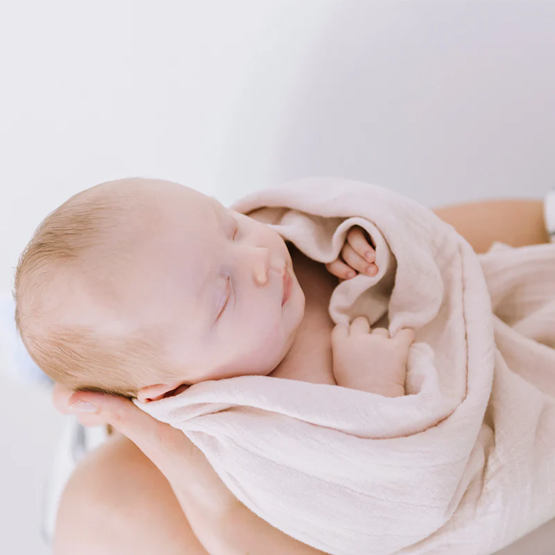 Petit Stellou  Mulltuch Nooshi Blanket  Blush - Image 6