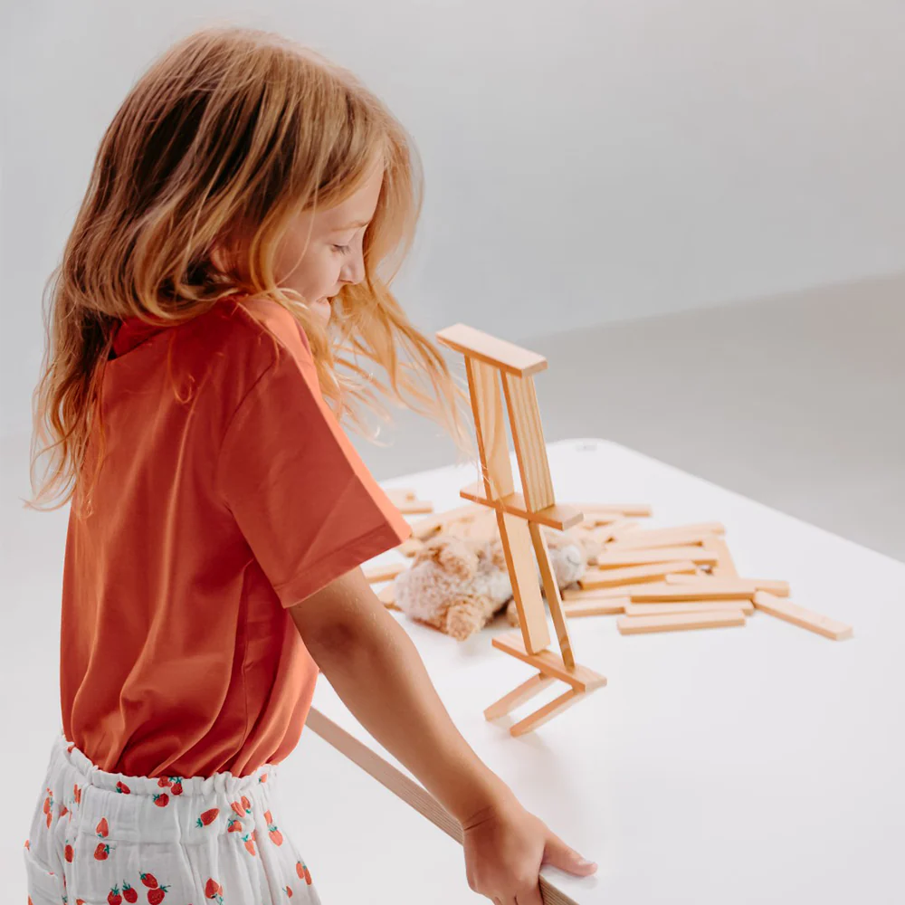 Poptop Höhenverstellbarer Kinderschreibtisch Weiss - Image 21